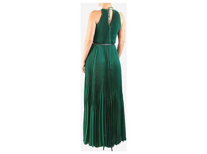 Autre Marque Grünes plissiertes Midikleid - Größe - Ansicht 2