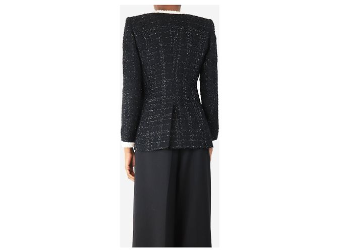 Veronica Beard Schwarze Boucle-Jacke - Größe XS - Ansicht 2