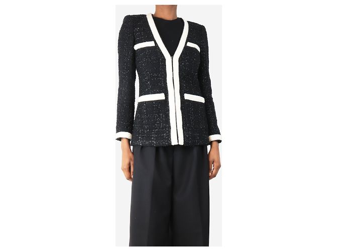 Veronica Beard Schwarze Boucle-Jacke - Größe XS - Ansicht 3