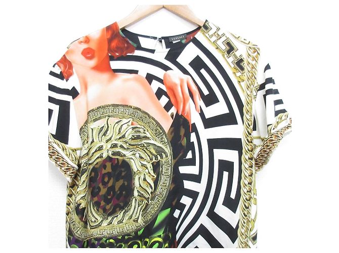Blusa de seda de manga corta Gianni Versace Multicolor - vista 3