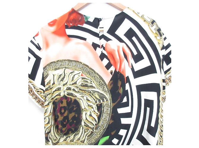 Blusa de seda de manga corta Gianni Versace Multicolor - vista 4