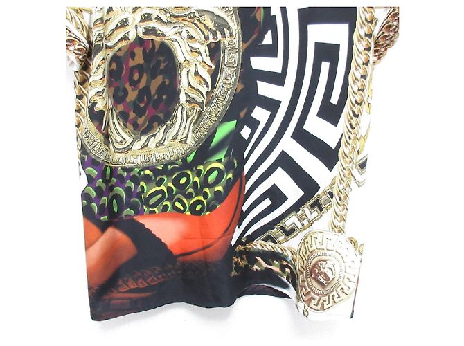 Blusa de seda de manga corta Gianni Versace Multicolor - vista 5