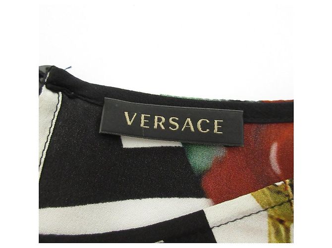 Blusa de seda de manga corta Gianni Versace Multicolor - vista 7