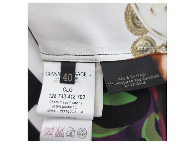 Blusa de seda de manga corta Gianni Versace Multicolor - vista 8