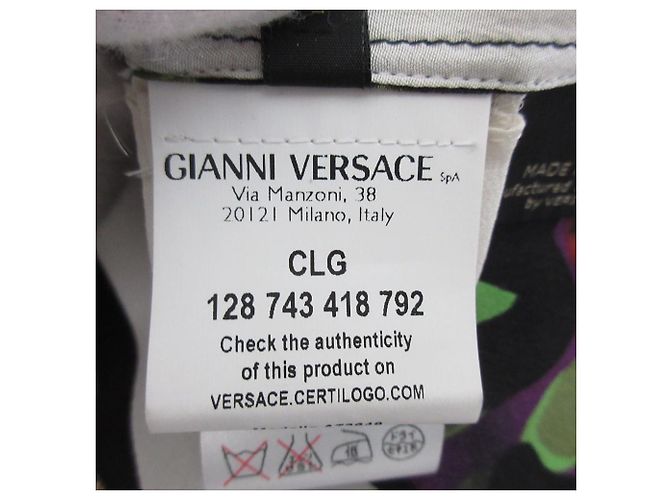 Blusa de seda de manga corta Gianni Versace Multicolor - vista 9