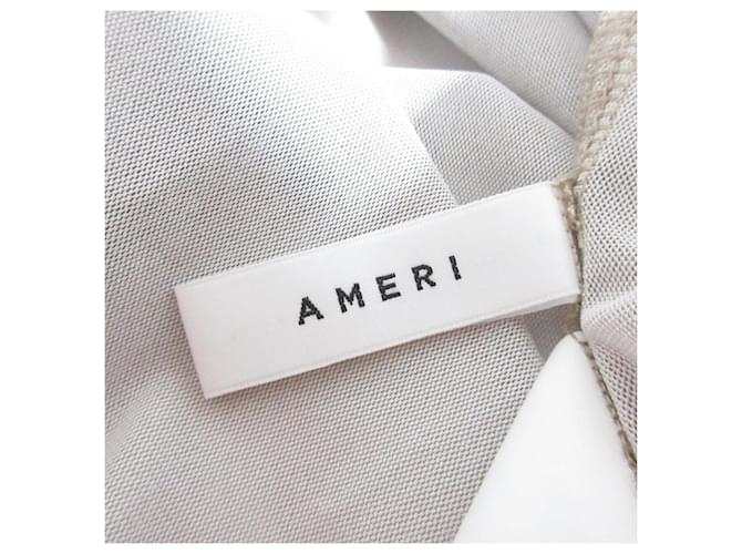 Autre Marque AMERI Top de cuello alto transparente Beige - vista 4