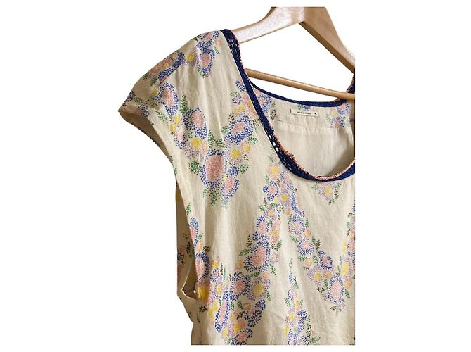 Autre Marque Mina perhonen Blumenvorhang Kleid Weiß - Ansicht 3