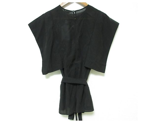 Autre Marque Blusa de manga quadrada CLANE Preto - vista 2