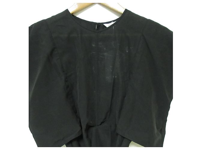 Autre Marque Blusa de manga quadrada CLANE Preto - vista 3