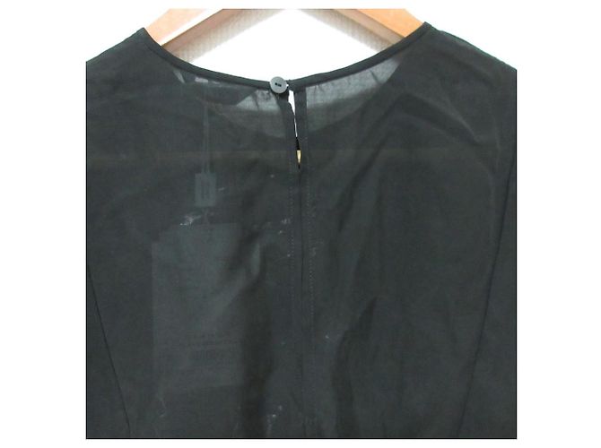 Autre Marque Blusa de manga quadrada CLANE Preto - vista 4
