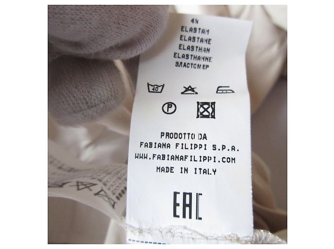 Autre Marque Camicia a maniche lunghe elasticizzata Fabiana Filippi Beige - vista 5