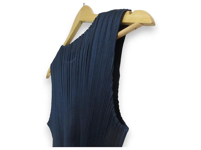 Issey Miyake Stricktanktop PLEATS PLEASE SURF COLORS Blau - Ansicht 3