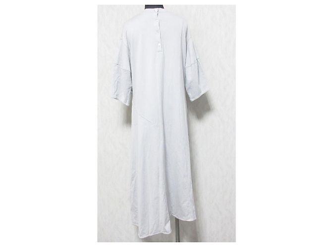 Autre Marque Vestido largo de algodón asimétrico FLORENT Gris - vista 2