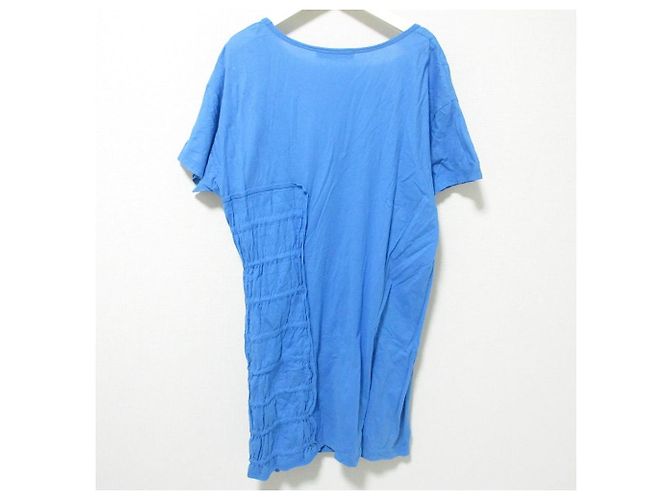Stella Mc Cartney Vestido de algodão com decote em U e mangas curtas Stella McCartney Azul - vista 2