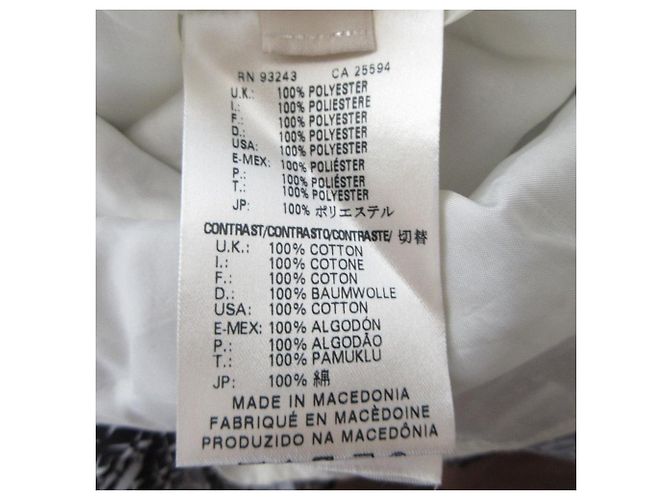 Autre Marque Vestido combinación de denim con mangas francesas Diesel Black Gold Negro Blanco - vista 5