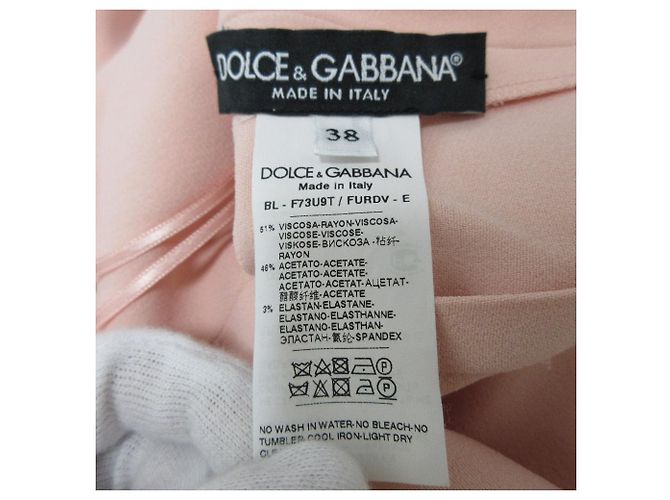 Dolce & Gabbana Blusa de manga acampanada elástica Dolce&Gabbana Rosa - vista 6