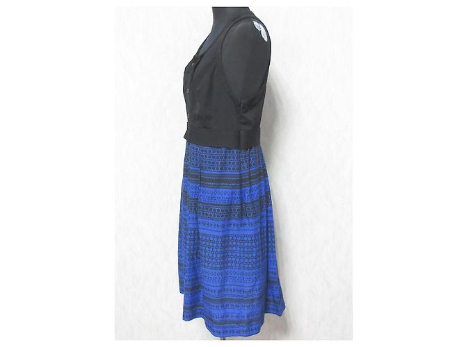 Autre Marque Robe Diesel Black Gold Noir Bleu - vue 3