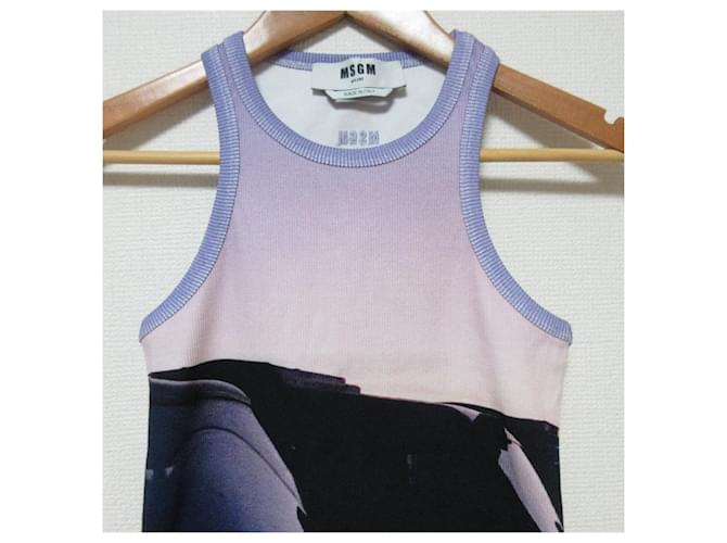 Autre Marque Top sin mangas MSGM Púrpura - vista 3
