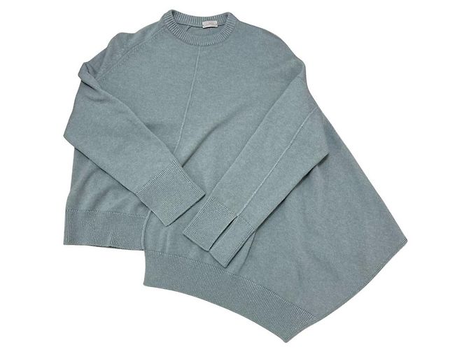 Autre Marque Pullover in misto cashmere a collo rotondo asimmetrico MRZ Grigio - vista 3