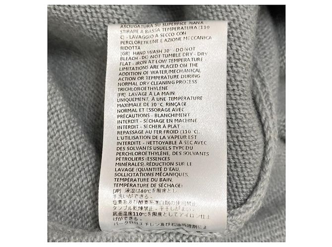 Autre Marque Pullover in misto cashmere a collo rotondo asimmetrico MRZ Grigio - vista 6