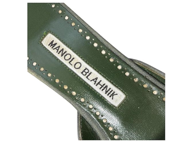 Maysale Low Heel Pointed Toe Mule Sandalen von Manolo Blahnik - Ansicht 10