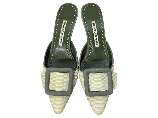 Maysale Low Heel Pointed Toe Mule Sandalen von Manolo Blahnik - Ansicht 3