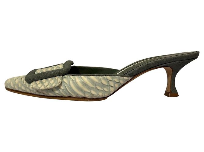 Maysale Low Heel Pointed Toe Mule Sandalen von Manolo Blahnik - Ansicht 4