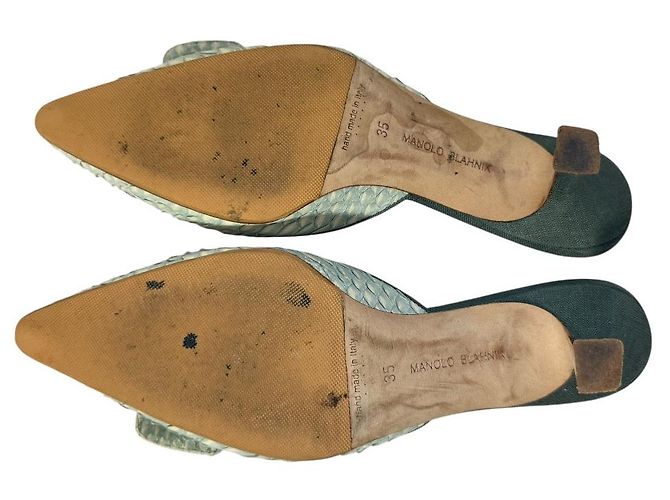 Maysale Low Heel Pointed Toe Mule Sandalen von Manolo Blahnik - Ansicht 7