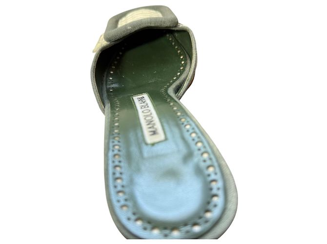 Maysale Low Heel Pointed Toe Mule Sandalen von Manolo Blahnik - Ansicht 9