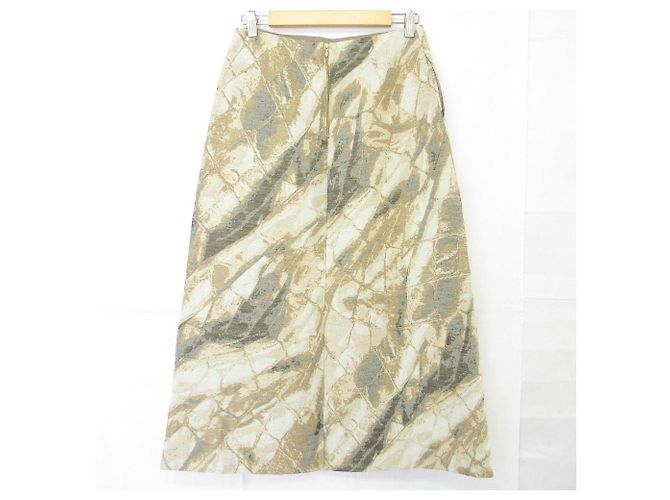 Autre Marque Drawer Semi Long Skirt Beige - view 2