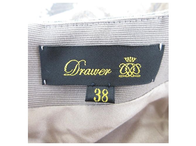 Autre Marque Drawer Semi Long Skirt Beige - view 5
