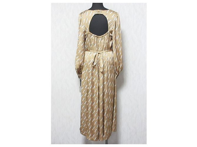 Autre Marque Langes Kleid Shun Lip Grace Class Bag Beige - Ansicht 3