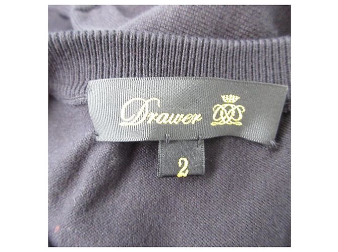 Autre Marque 16G Stricktaftkleid Drawer Schwarz - Ansicht 5