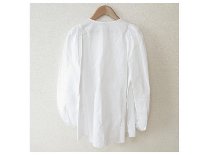 Autre Marque Blusa Camisa Sin Cuello STRASBURGO Blanco - vista 2