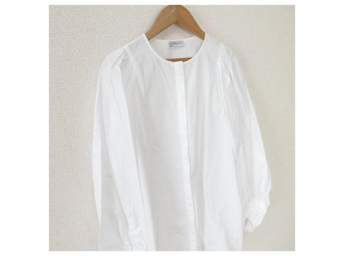 Autre Marque Blusa Camisa Sin Cuello STRASBURGO Blanco - vista 3
