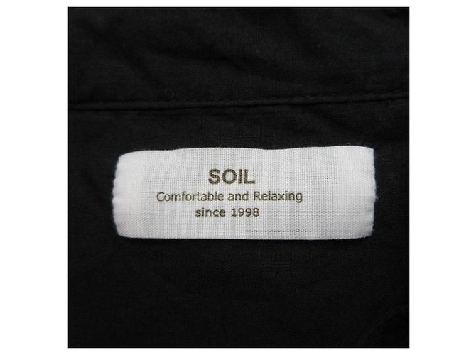 Autre Marque Camicia a maniche lunghe con colletto arricciato SOIL Nero - vista 4