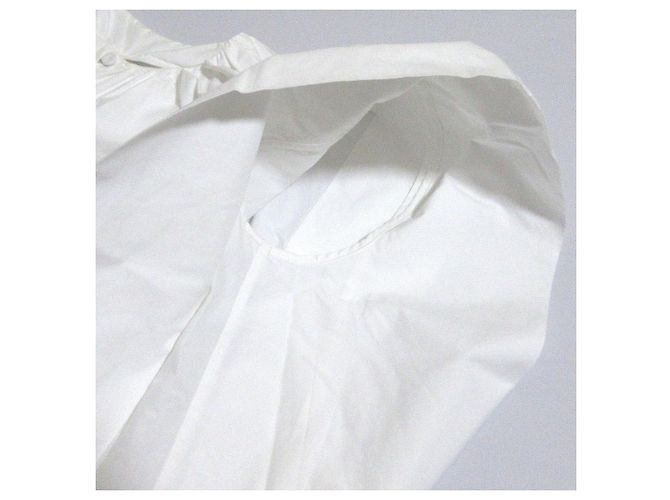 Autre Marque Blusa de manga francesa en capas Blanco - vista 5