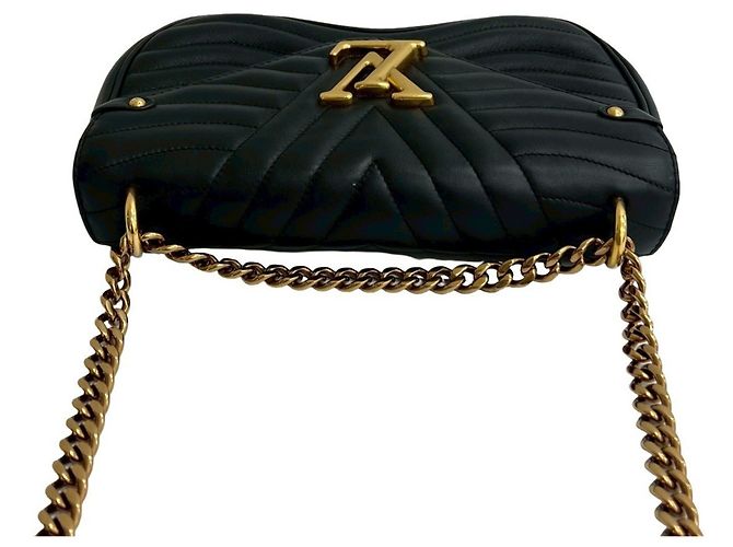 Borsa a spalla in pelle New Wave con catena 2 in 1 Louis Vuitton Nero - vista 4