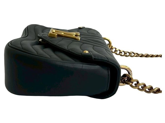 Borsa a spalla in pelle New Wave con catena 2 in 1 Louis Vuitton Nero - vista 6