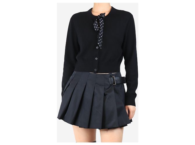 Altuzarra Schwarze cropped Strickjacke - Größe XL - Ansicht 3