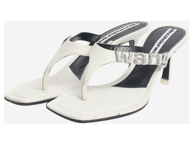 Alexander Wang Infradito con tacco in diamante bianco - taglia EU 37 - vista 2