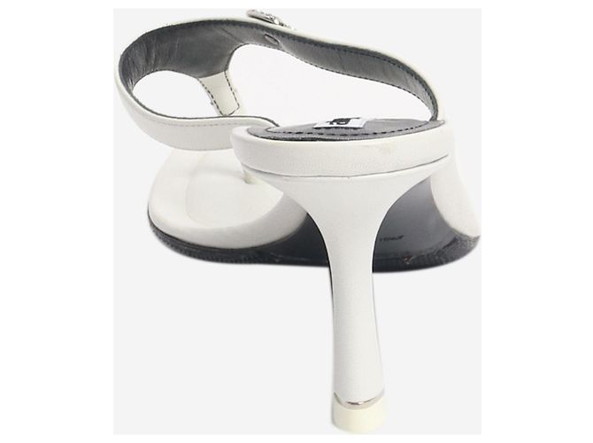 Alexander Wang Infradito con tacco in diamante bianco - taglia EU 37 - vista 4