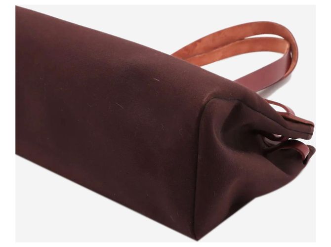 Hermès Borsa tote GM Herbag vintage 2002 marrone - vista 3