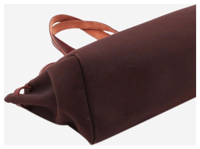 Hermès Borsa tote GM Herbag vintage 2002 marrone - vista 4