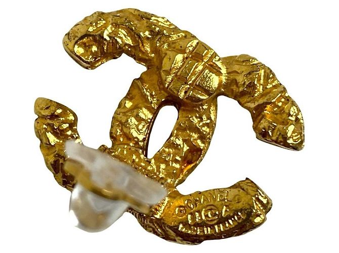 CHANEL Coco Mark Lava Gold Ohrstecker Golden - Ansicht 2