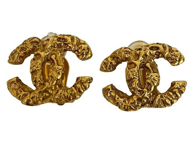 CHANEL Coco Mark Lava Gold Ohrstecker Golden - Ansicht 4