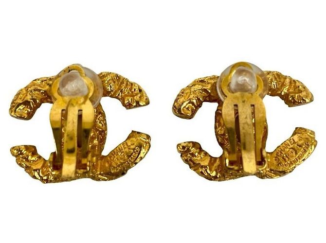 CHANEL Coco Mark Lava Gold Ohrstecker Golden - Ansicht 5