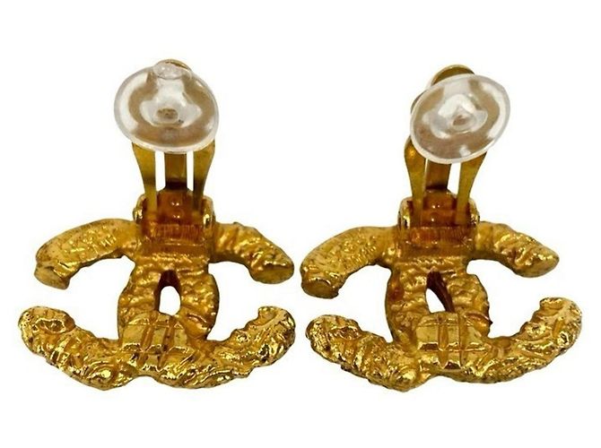 CHANEL Coco Mark Lava Gold Ohrstecker Golden - Ansicht 6