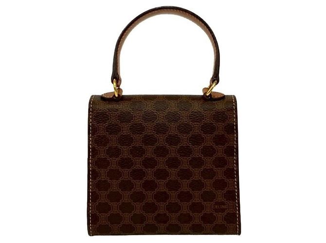 Céline Mini borsa 2 in 1 in pelle con logo Macadam di CELINE Marrone - vista 3