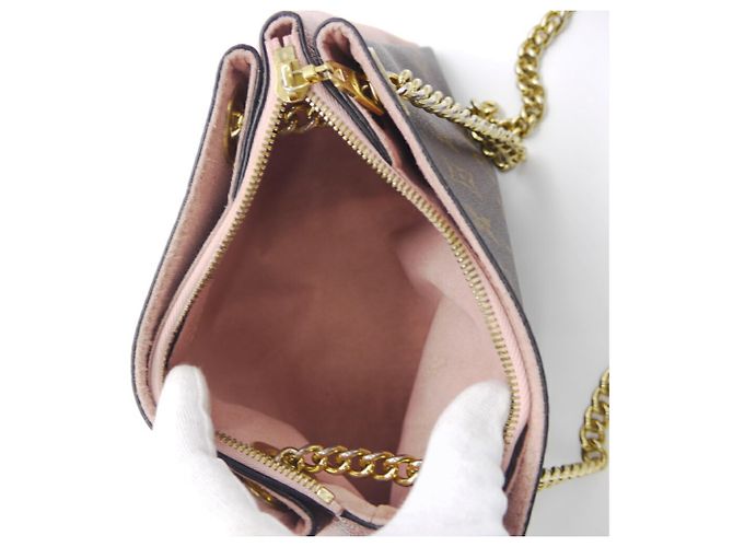 Louis Vuitton Surenne BB Monogram Rose Poudre Chain Shoulder Bag Pink - view 9